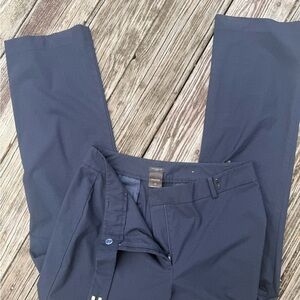 Ann Taylor Blue Trousers Sleek Straight Leg